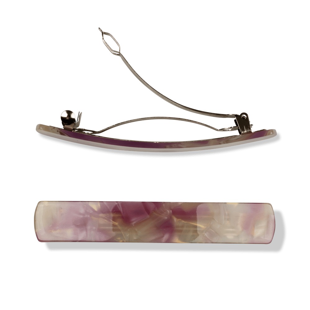 Angel Hair Clip – Slankt og elegant hårspænde i lilla og perlemor