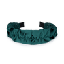 Mørkegrønt pandebånd med rynket tekstil – Moon Dust Headband fra SUI AVA