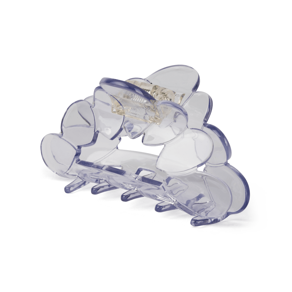 Elsa Move Big – Elegant og gennemsigtig blå hårklemme med moderne design