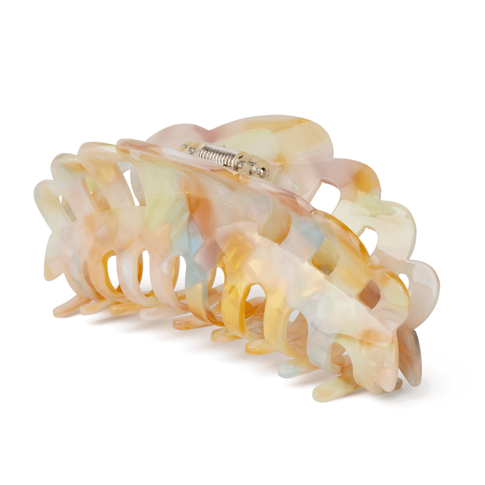 Emma Dreamy Giga hårklemme i lyse nuancer – ekstra stor hårklemme med et blødt farvemix, perfekt til langt eller kraftigt hår.