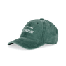 Everyday Cap i washed green med broderet "Los Angeles" i hvid – justerbar kasket i blød bomuld med vintage-look.