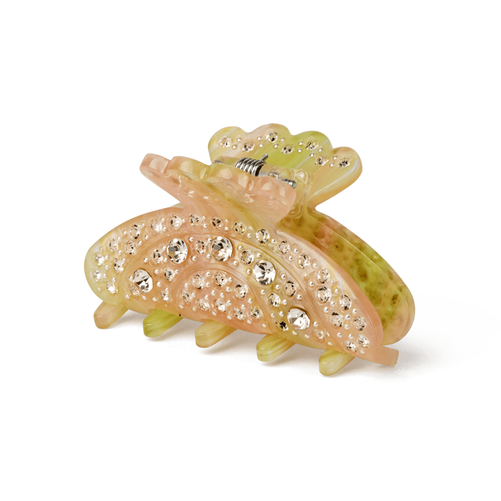 Helen Goddess Mini – Lille hårklemme med funklende krystaller og elegant design.