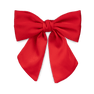 Rød hårsløjfe i satin med klassisk form - Smooth Bow fra SUI AVA