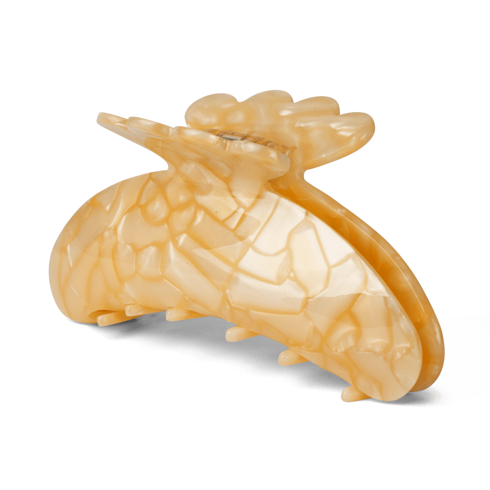 Helle Creamy Big – Stor cremefarvet hårklemme med stærkt greb.