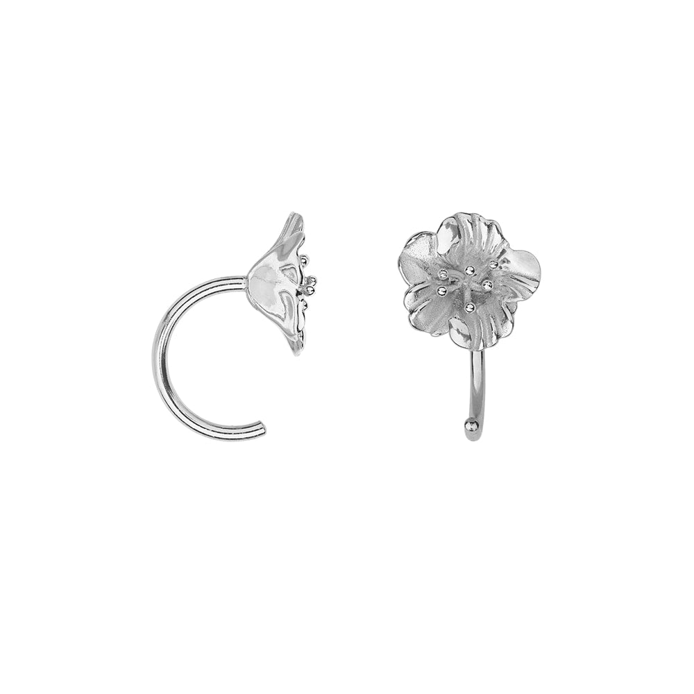 Hellebore Earring - Silver