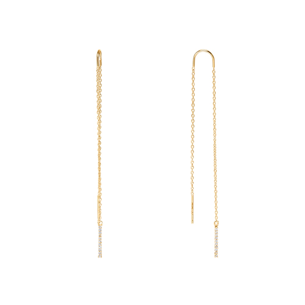 Celine long earrings gold